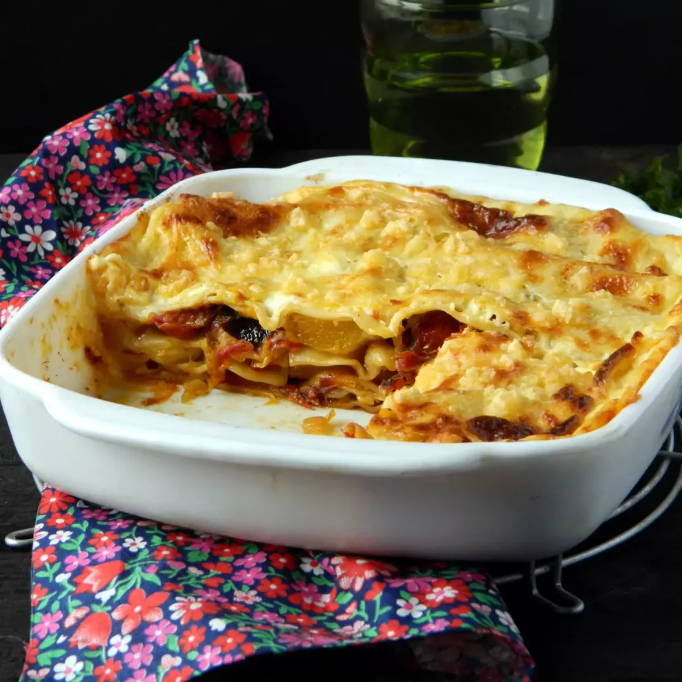 lasagne zucca e salsiccia